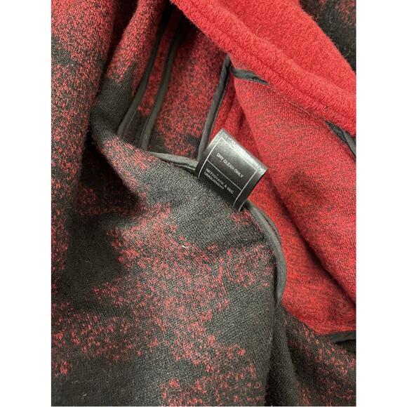 Cupcakes & cashmere 'Brighton' Houndstooth Wrap Coat Wool Belted Size Small Cozy - Picture 9 of 12